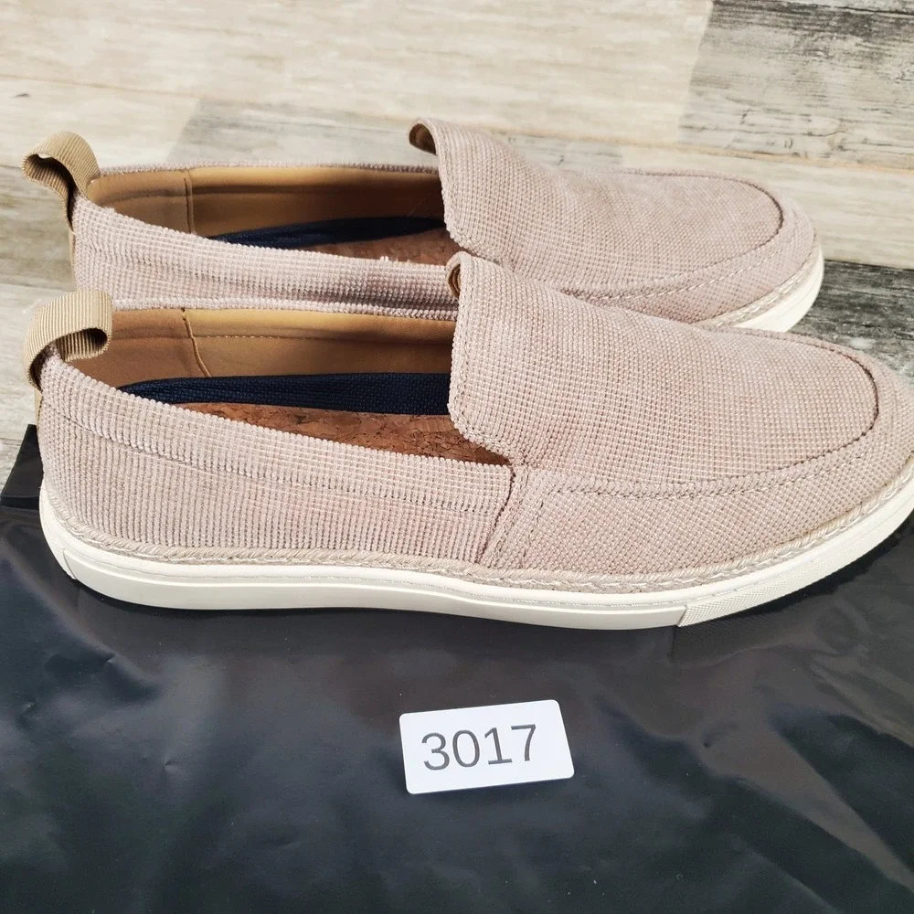 Steve Madden Abiza Mens Casual Shoes Sz 11 M Sand‎ Canvas Round Toe Slip On
